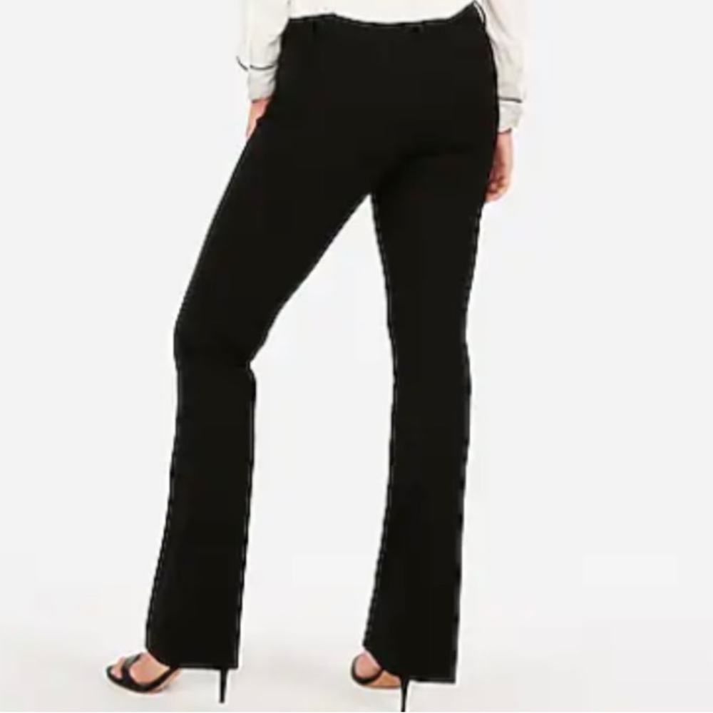 Express The Columnist 8R mid-rise dress pants, black